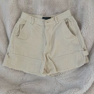 Forever 21 High-Rise White Shorts